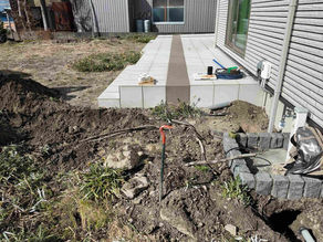 立水栓を庭に設置しました。