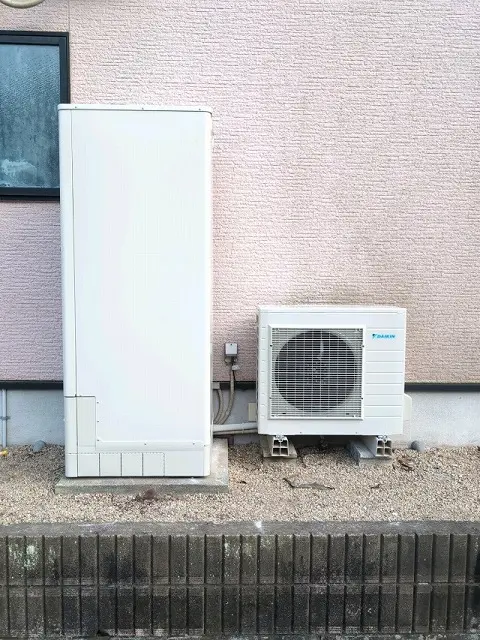 山陽小野田市のダイキンエコキュート交換工事