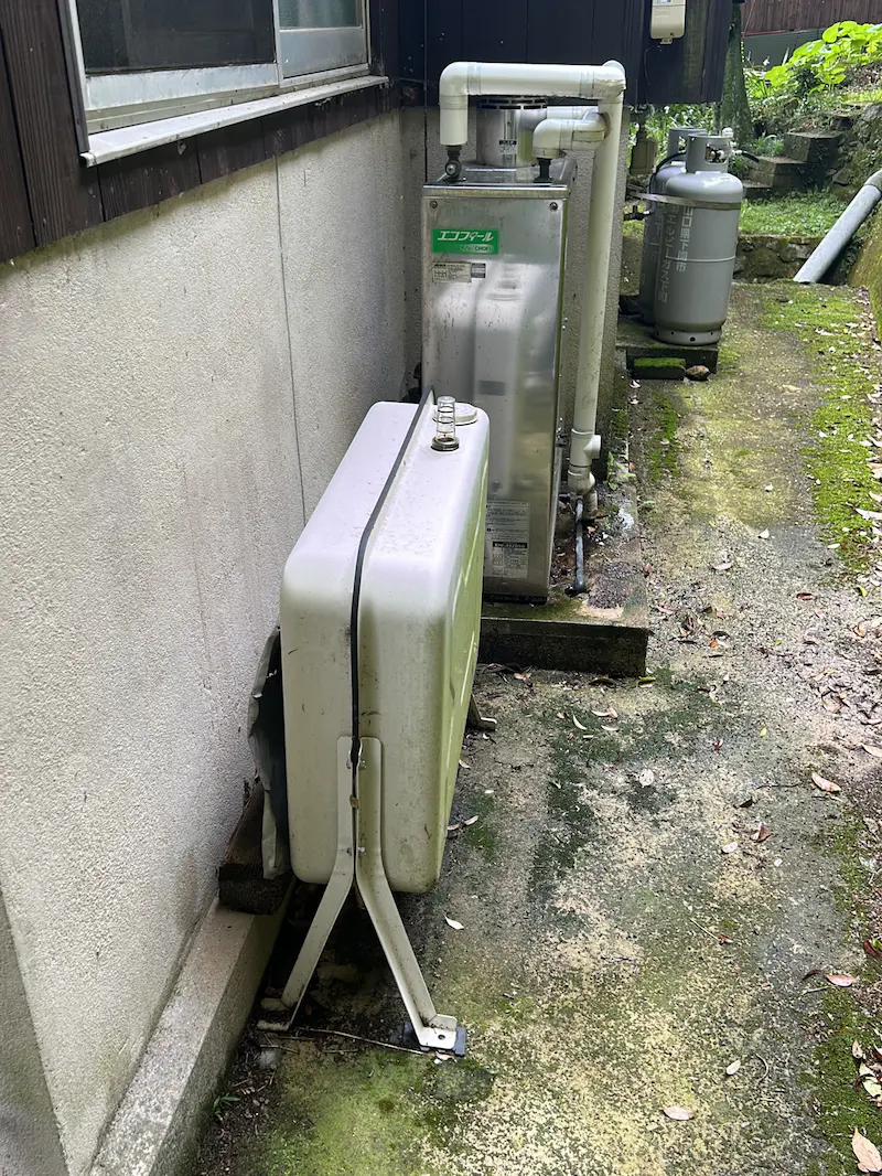 下関市川棚の交換前のノーリツ製石油ボイラー