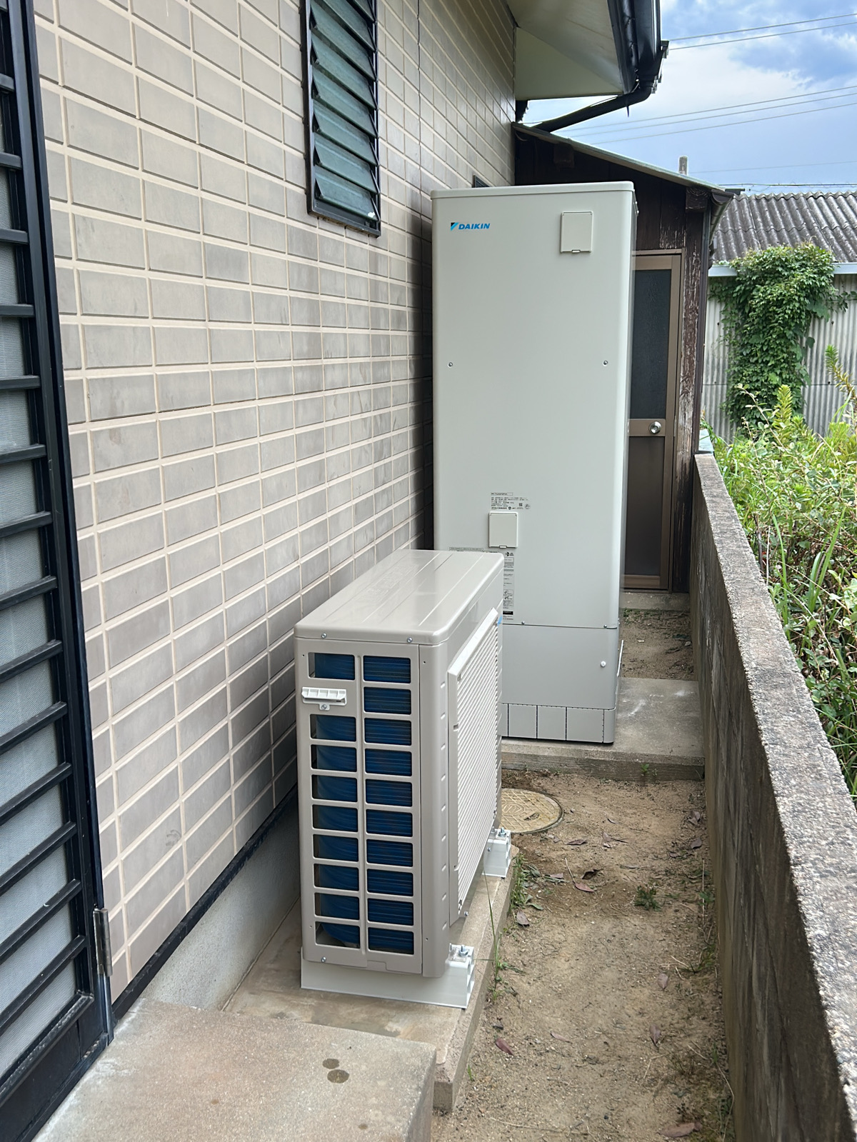 下関市宇賀のダイキンEQX37ZFVH施工後