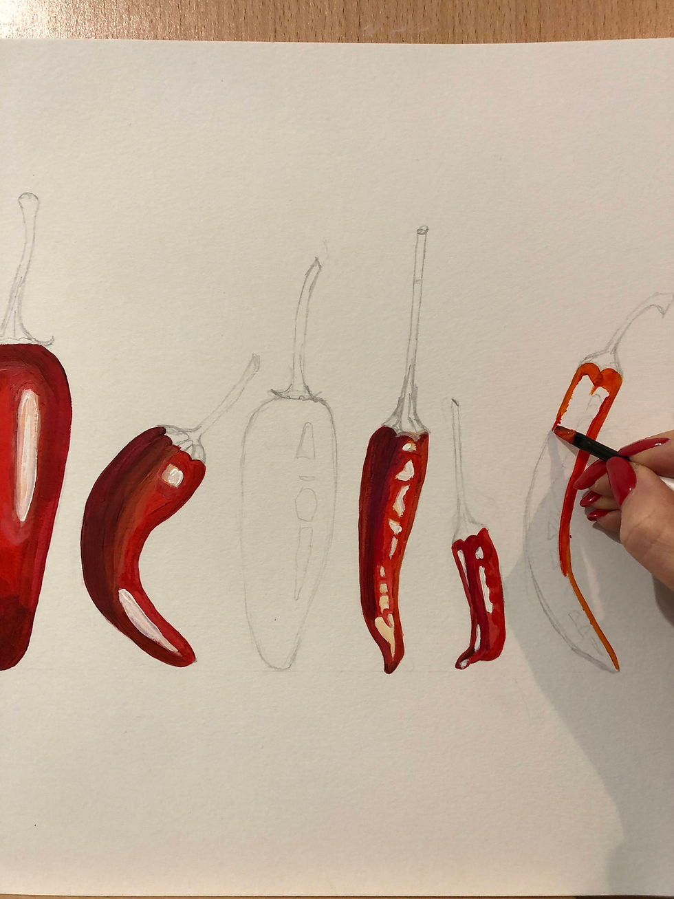 Thumbnail: Chilli Peppers Tea Towel