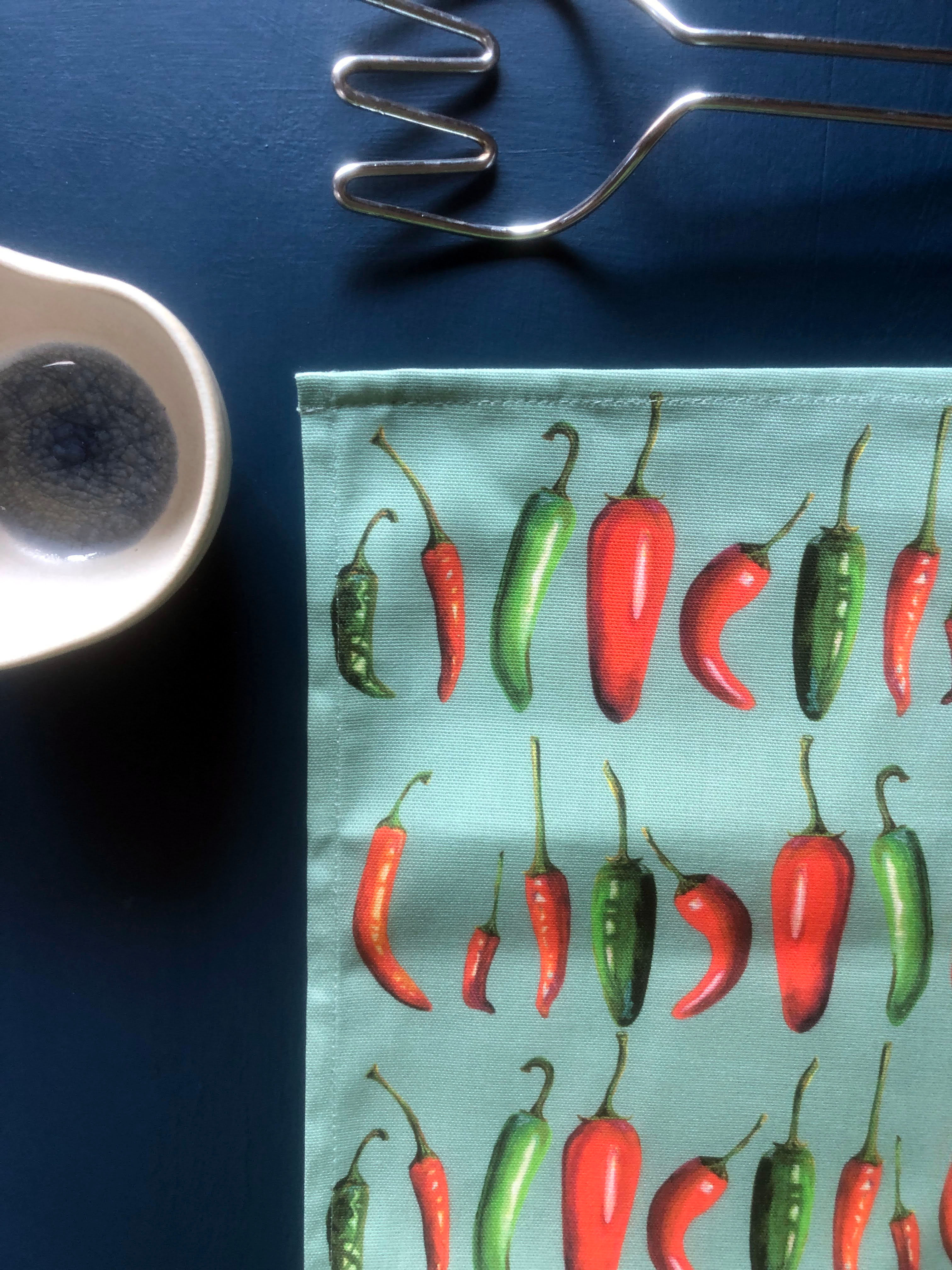 Chilli Peppers Tea Towel