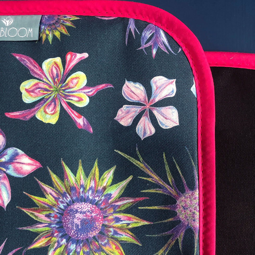 Thumbnail: Rayburn Hob Cover: Midnight Petals