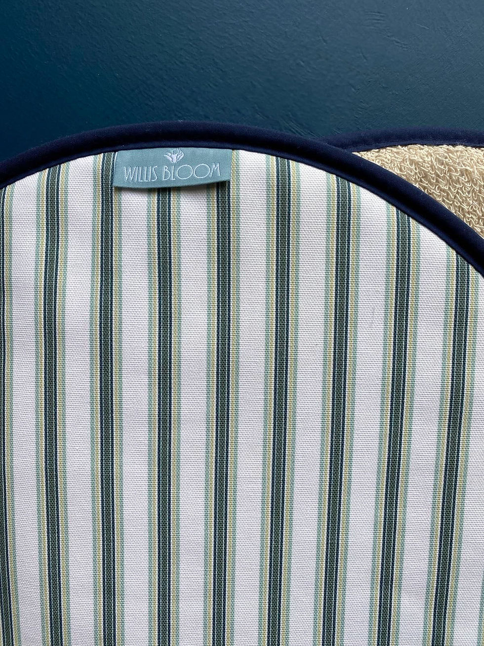 Thumbnail: Blue green stripe Aga topper