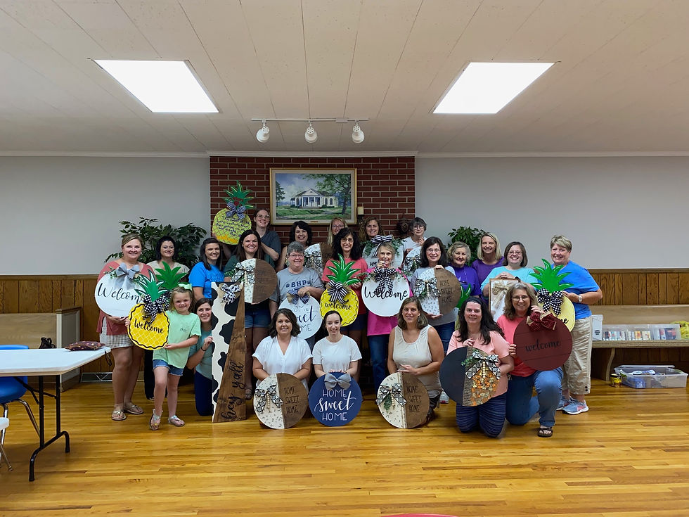 Long Branch Ladies hosted a paint party!