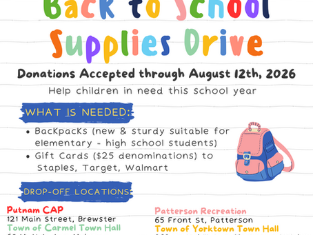 ASSEMBLYMAN SLATER KICKS OFF BACK-TO-SCHOOL SUPPLIES DRIVE TO SUPPORT LOCAL STUDENTS