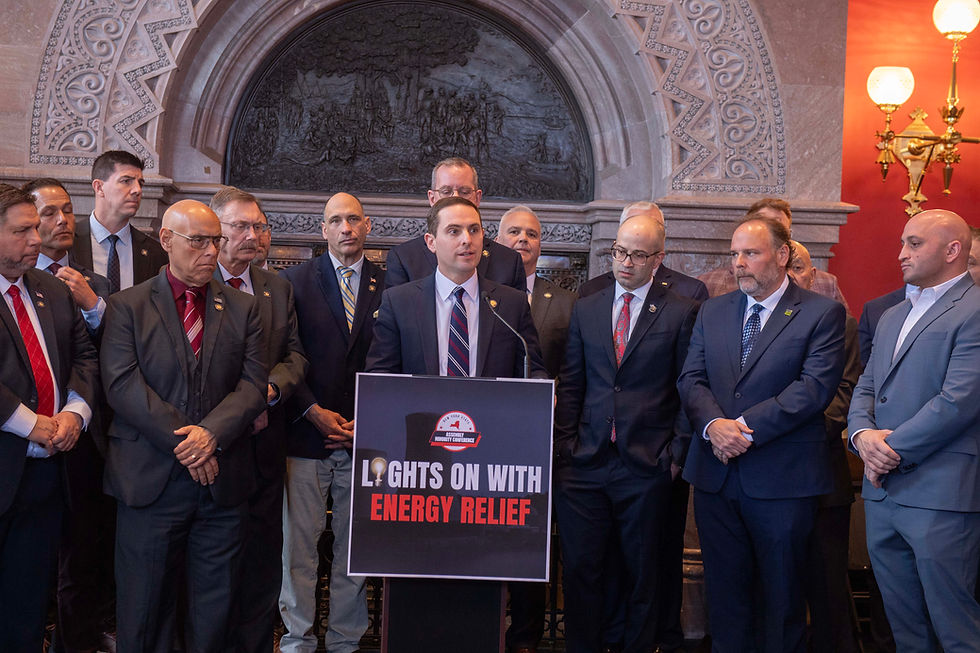 SLATER STANDS WITH LEADER ED RA TO UNVEIL ‘LIGHTS ON WITH ENERGY RELIEF’ PLAN