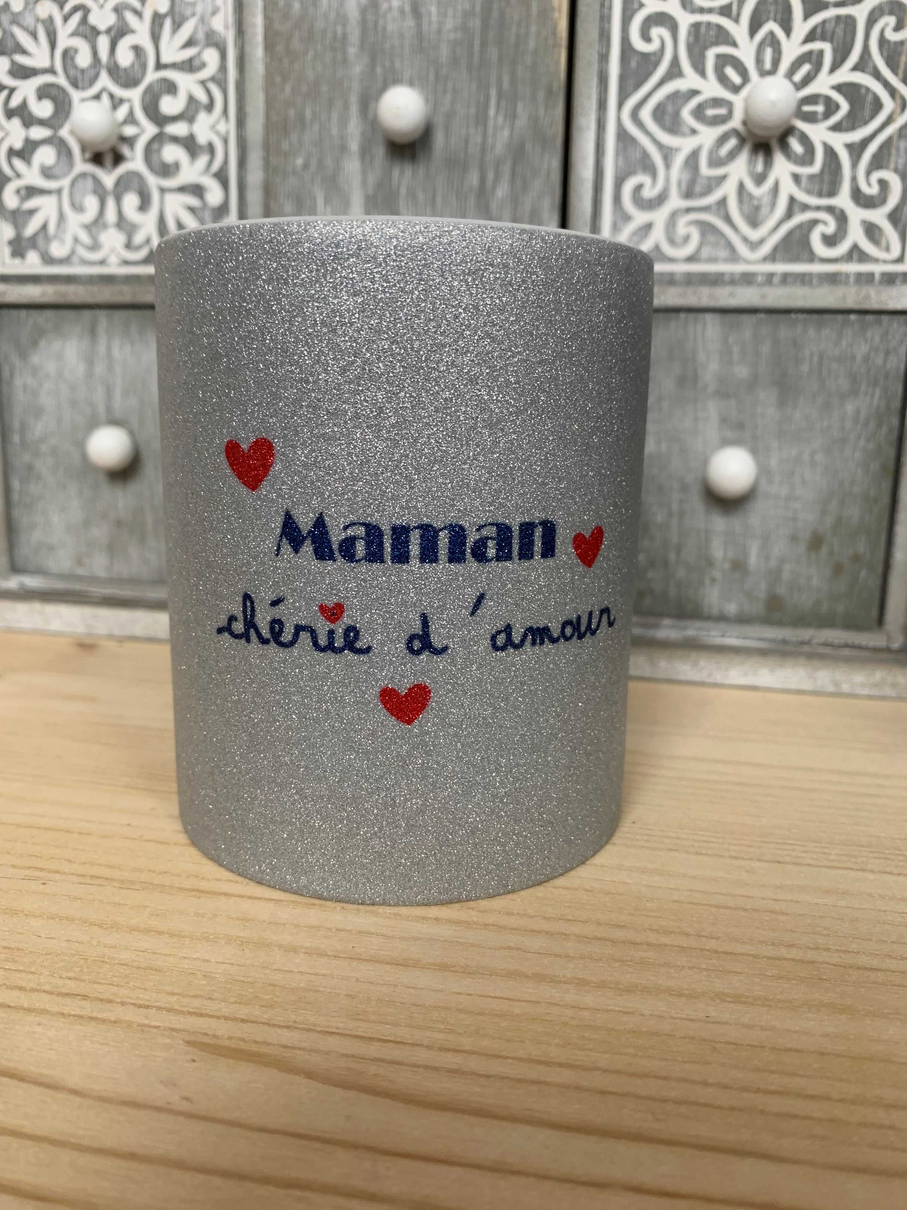Mug paillettes: Ma maman chérie d'amour
