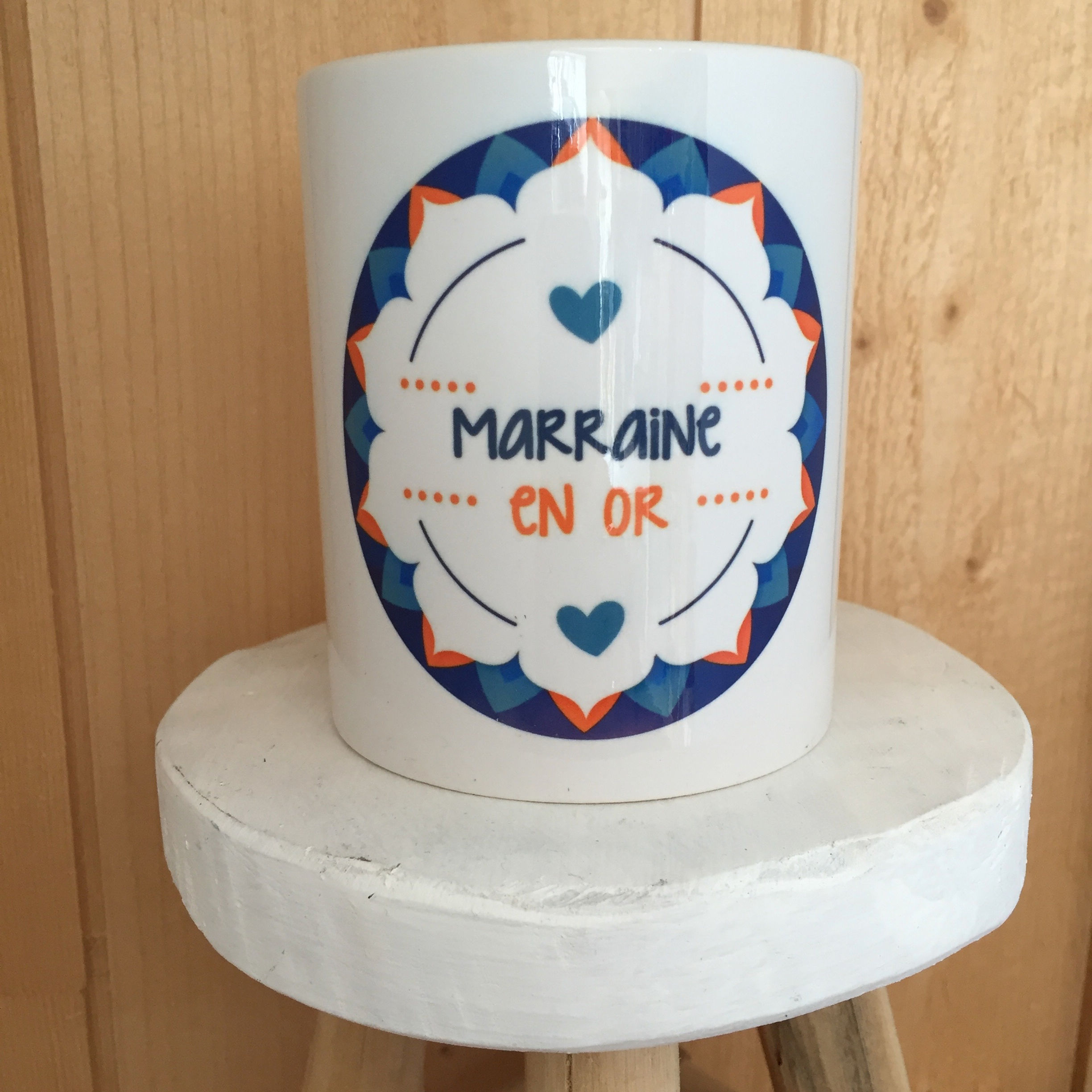 Mug: Marraine en Or