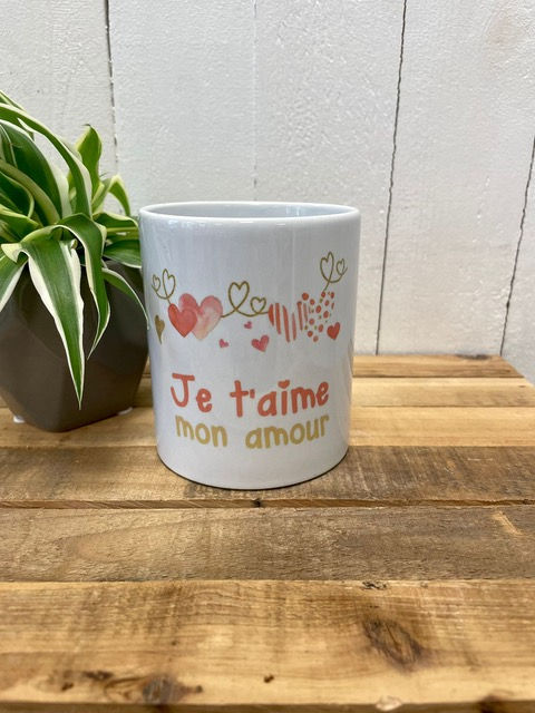 Mug: Je t'aime mon amour