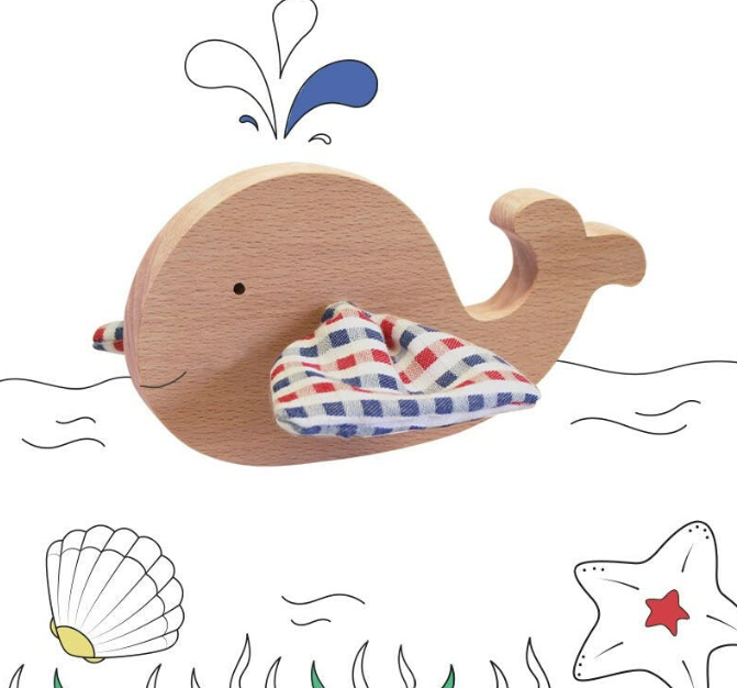 Baleine en bois
