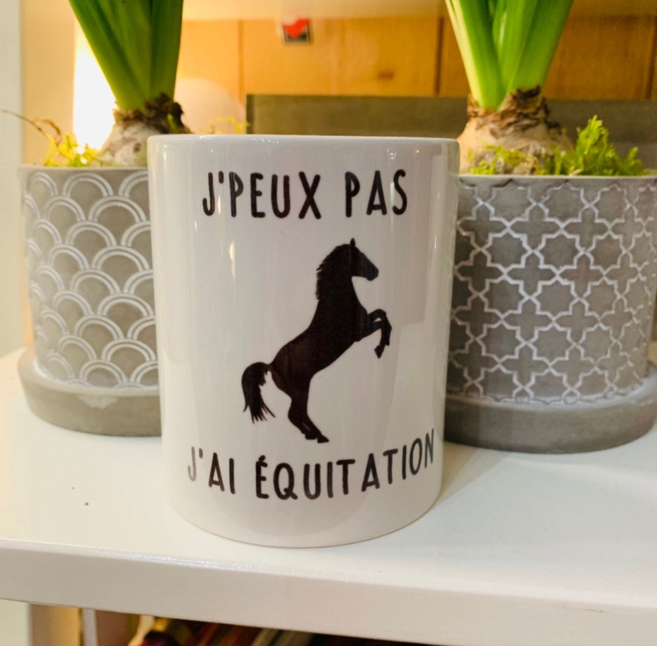 Mug j'peux pas j'ai équitation