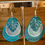 Miniature : Boucles fait main ton Bleu