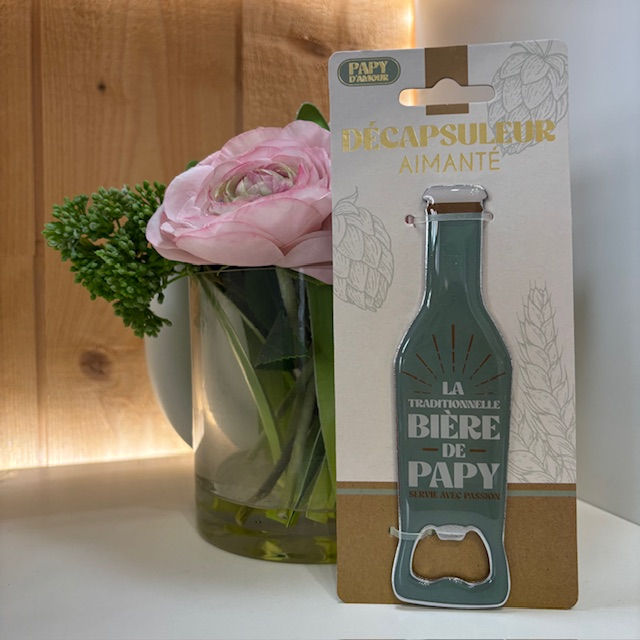 Décapsuleur aimant: La traditionnelle bière de papy