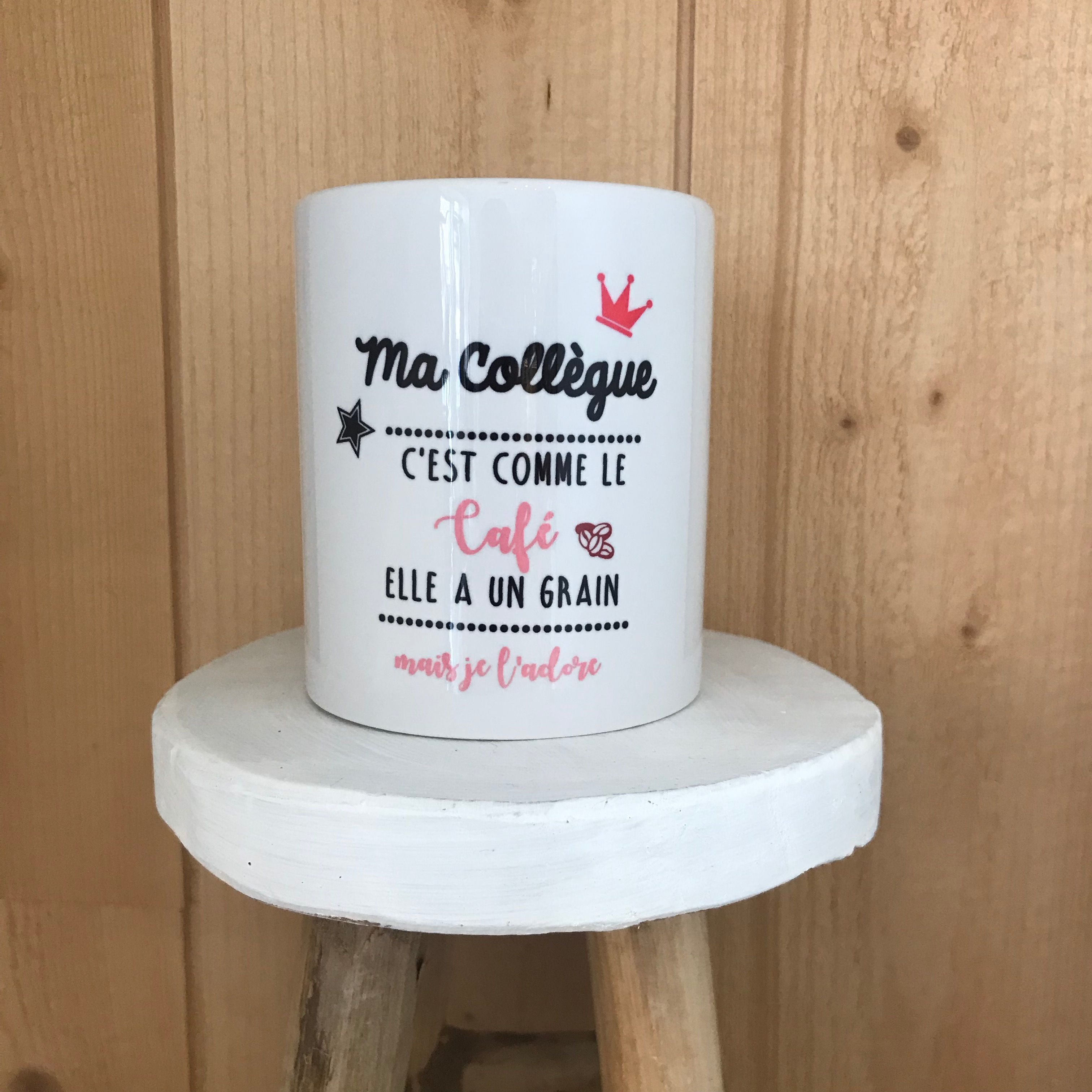 Mug: Collègue grain de café
