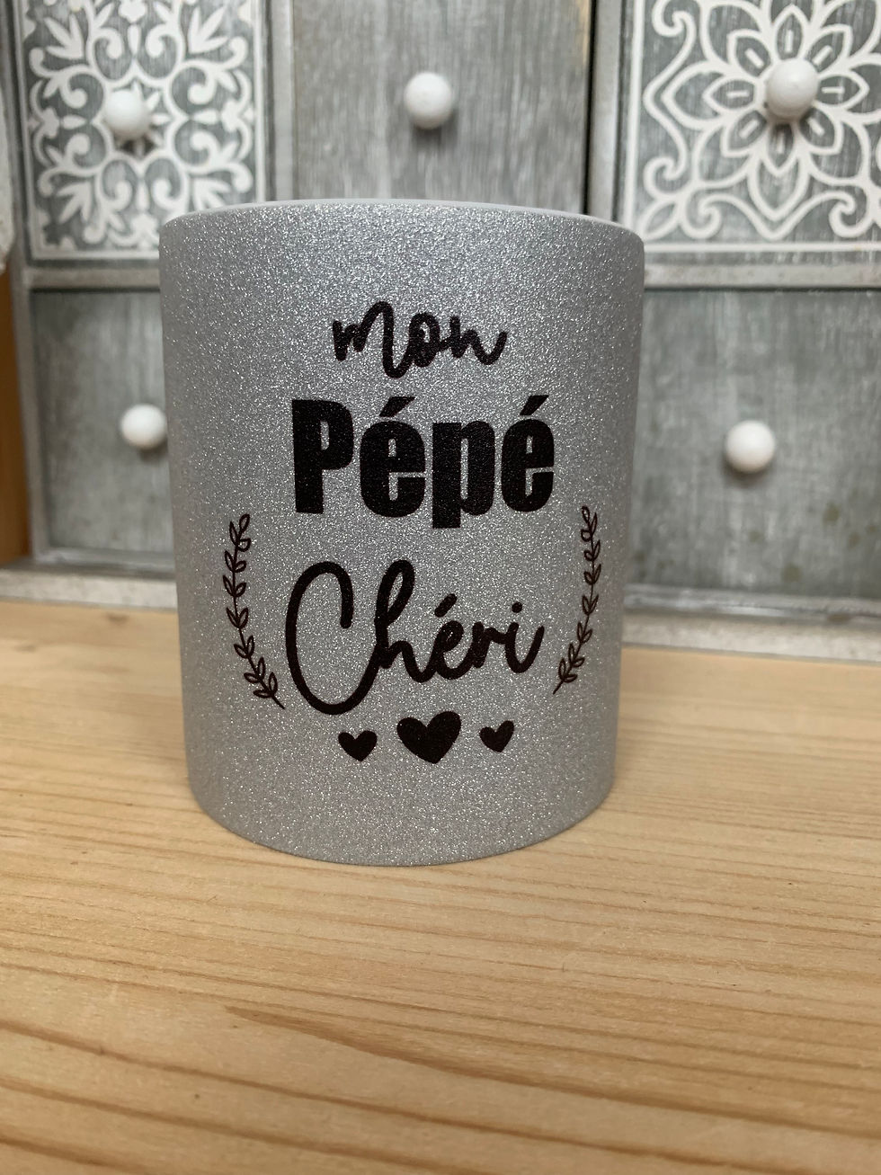 Mug paillettes: Mon pépé chéri