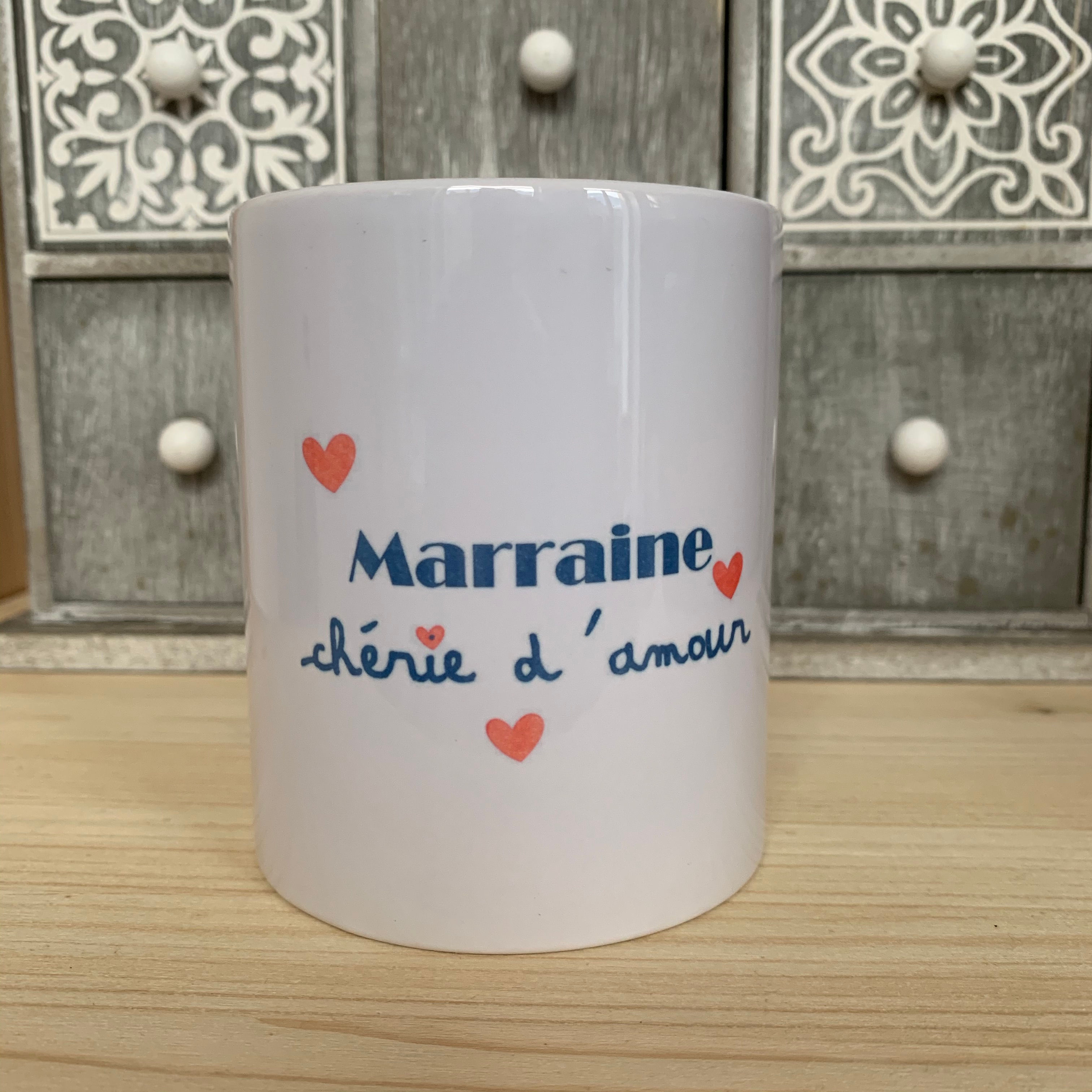 Mug: Marraine chérie d'amour