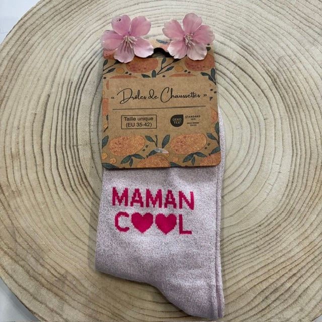 Chaussettes à paillettes : Maman cool