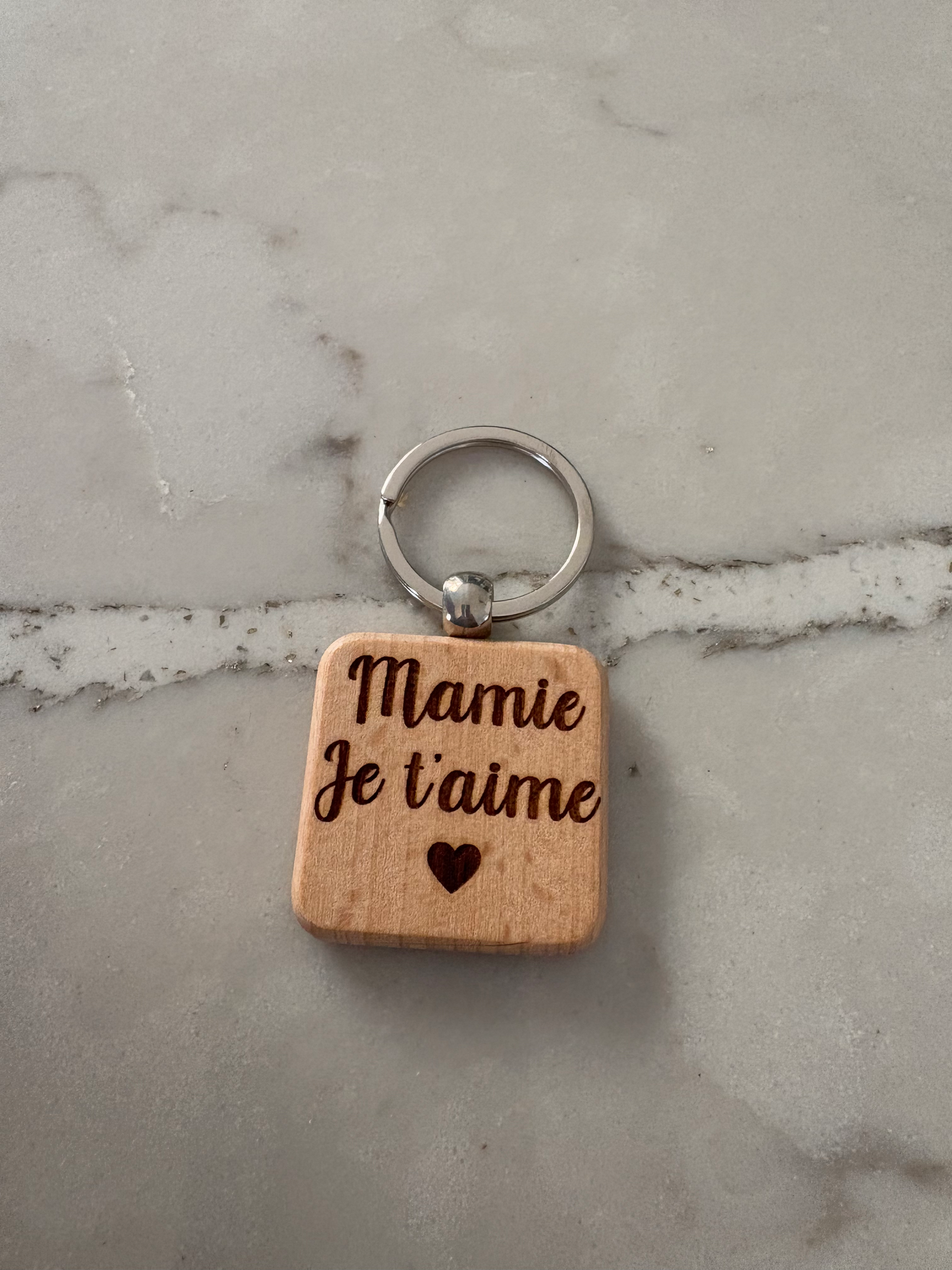 Porte clés: Mamie je t'aime