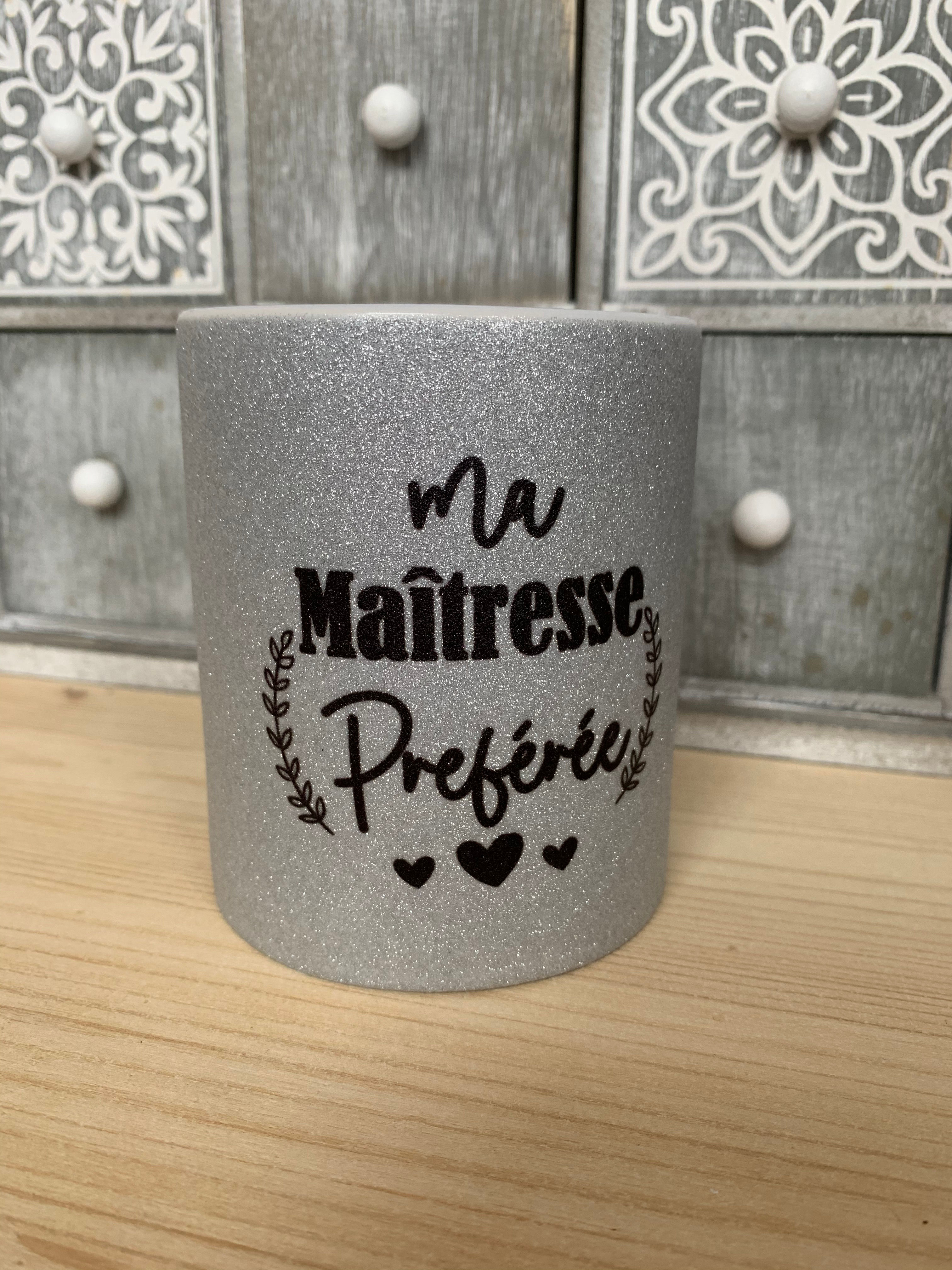 Mug paillettes: Maîtresse préférée