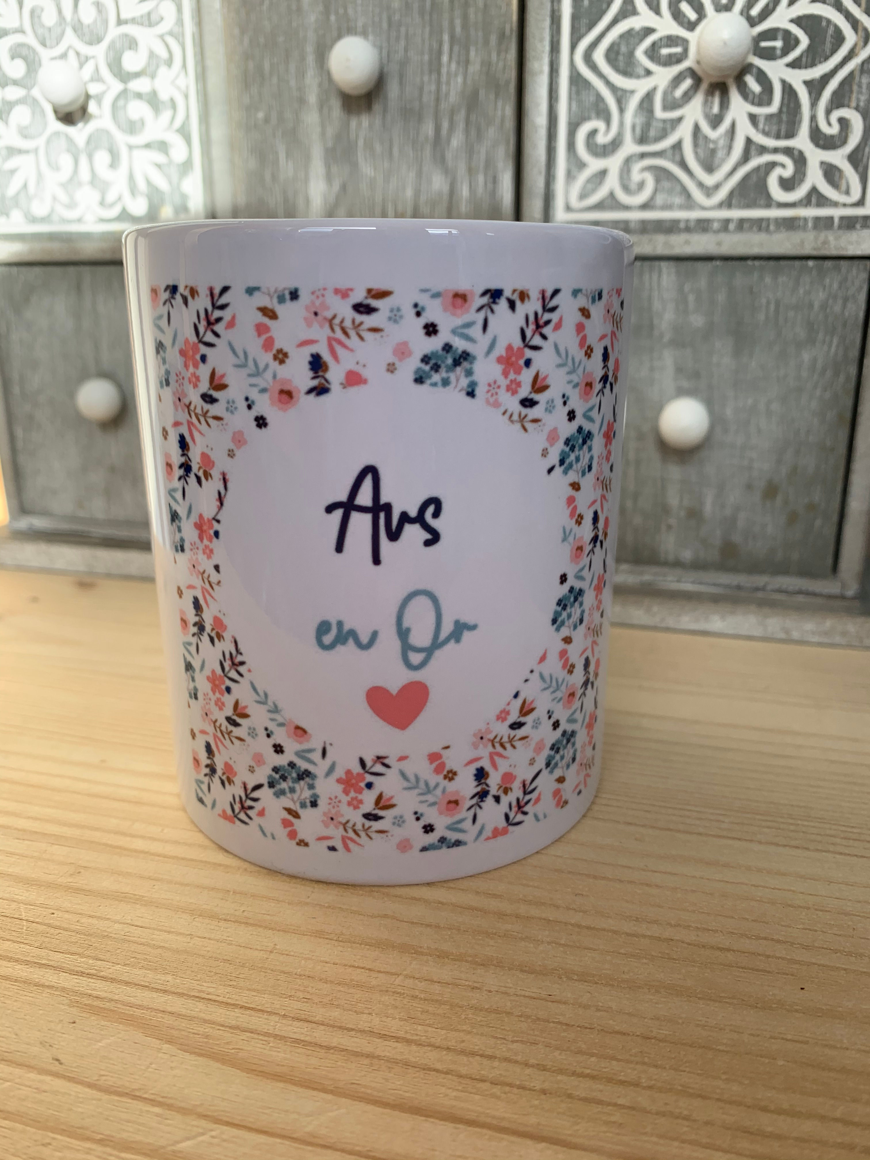Mug: AVS en or