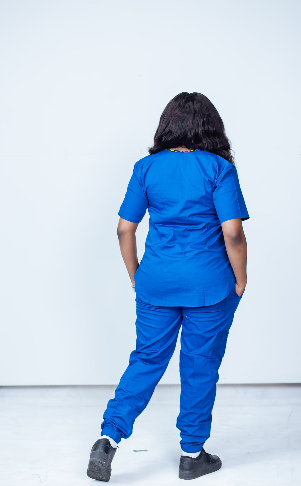 Thumbnail: African print Ladies Joggers scrub set