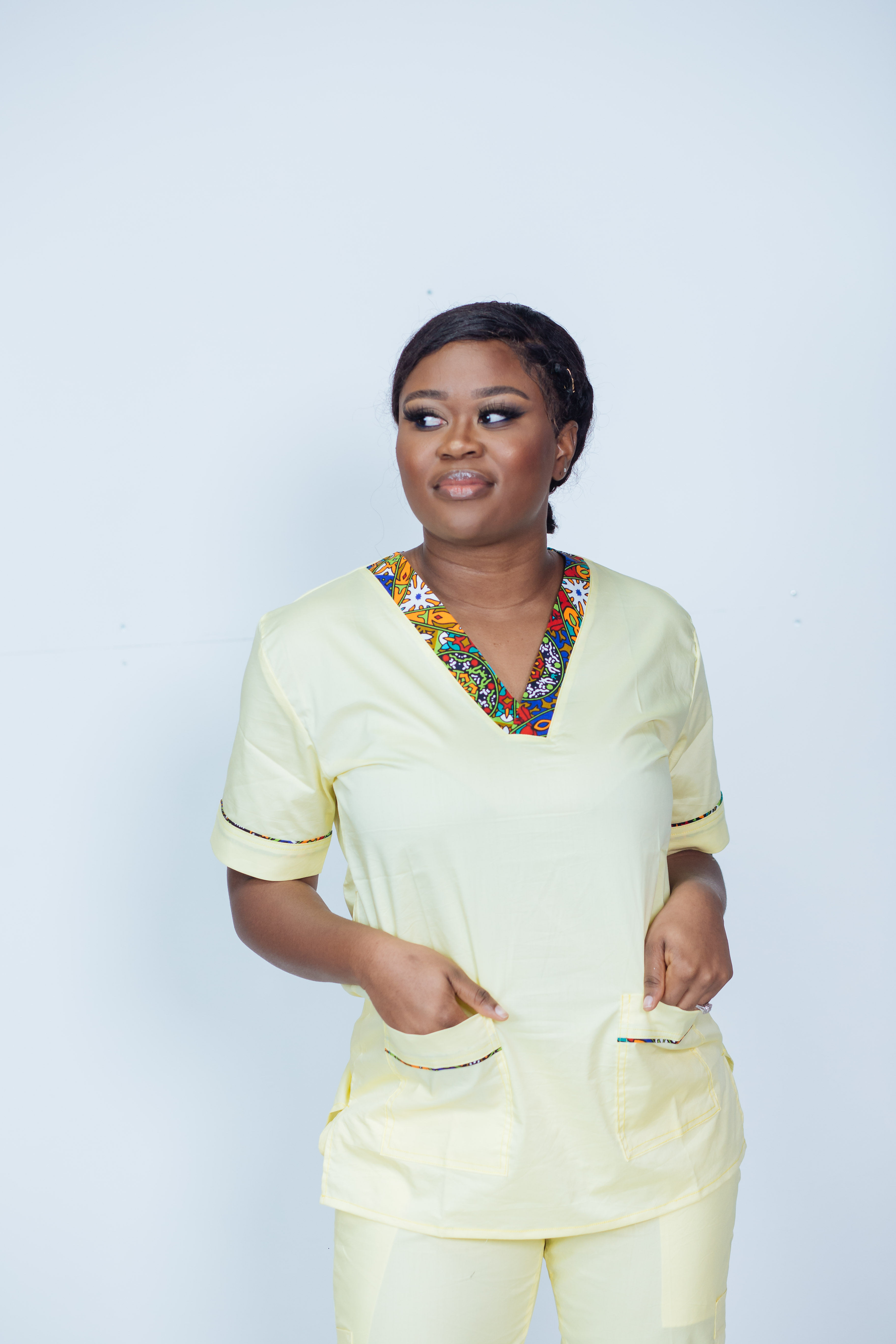 African print Joggers scrub set