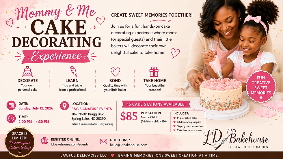 🎂 Mommy & Me Cake Decorating Experience