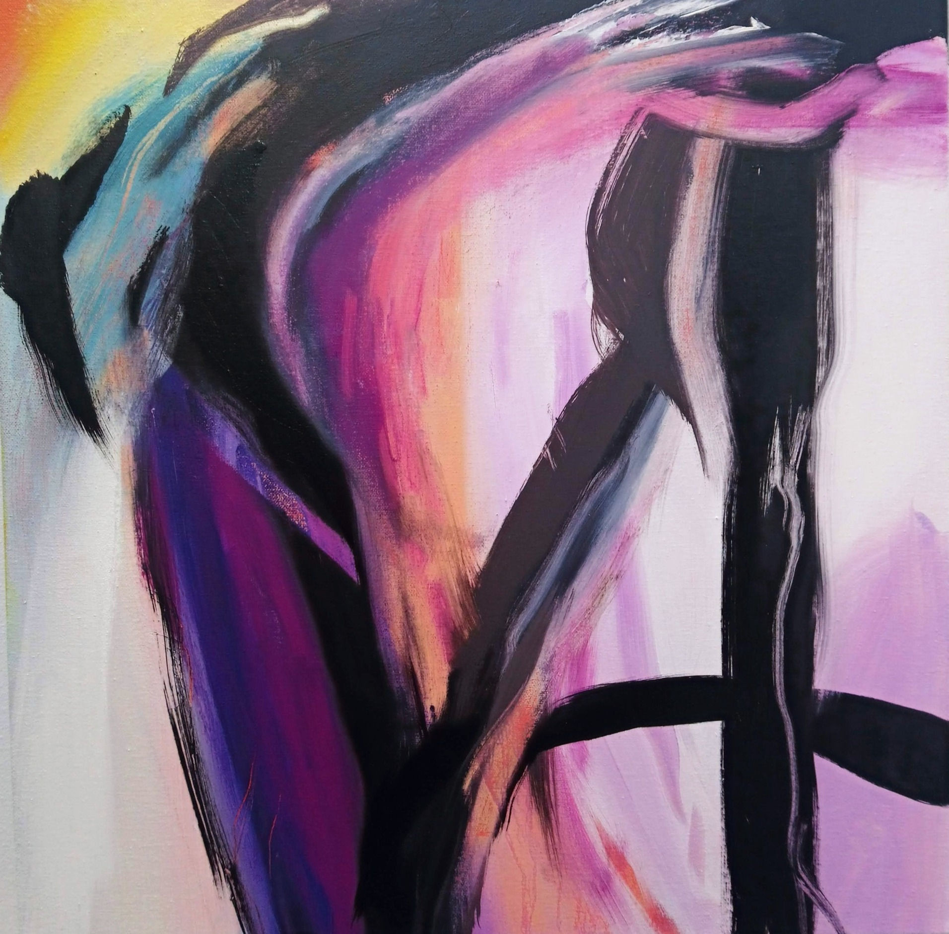 Purple and yellow crop