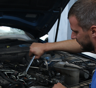 Our staff give a maintenance check to camper.
