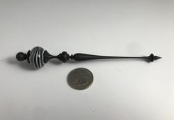 Miniature ornament with glass bead