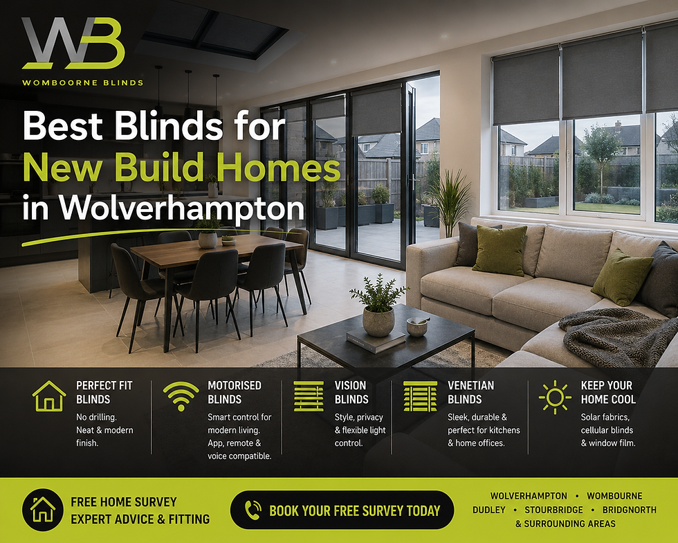 🏡 Best Blinds for New Build Homes in Wolverhampton