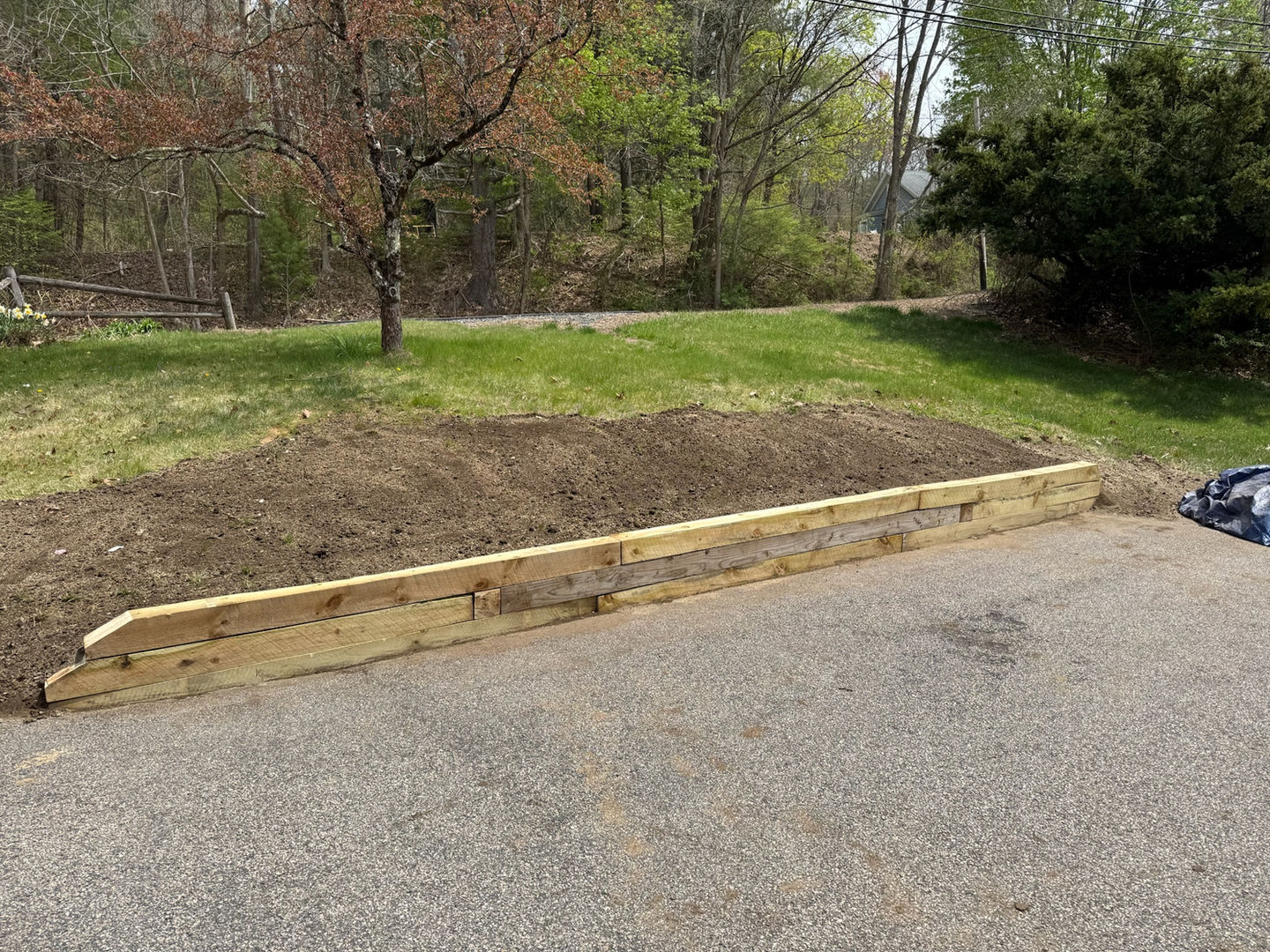 Retaining Wall Rebuild in North Smithfield, Rhode Island