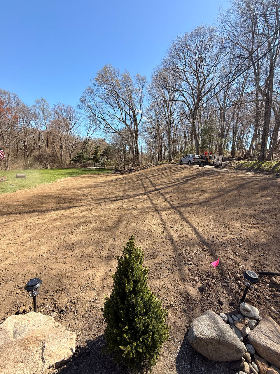 Loam Job/ Yard Releveling job in Smithfield, Rhode Island