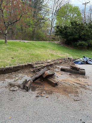 Retaining wall Rebuild in North Smithfield, RI