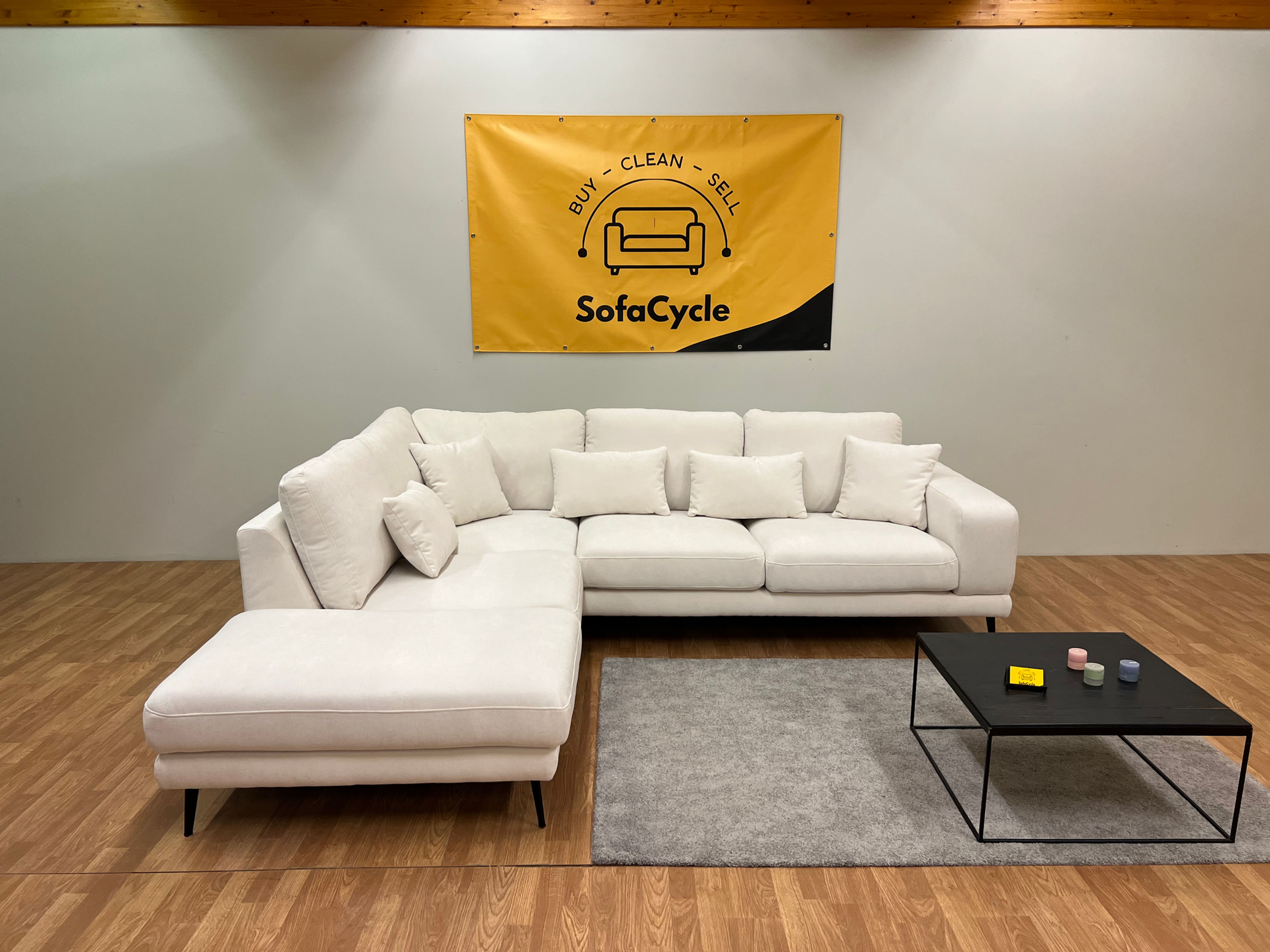 OVERSTOCK Luton hoekzetel – stijlvol, ruim en luxueus comfort