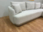 Thumbnail: NIEUWE OVERSTOCK bouclé zetel met slaapfunctie – stijlvol en multifunctioneel