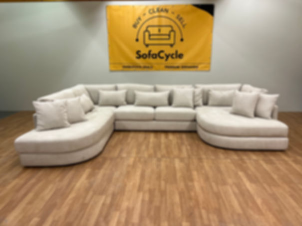 NIEUWE OVERSTOCK grote U-zetel – luxueus, extra ruim en ultiem loungecomfort