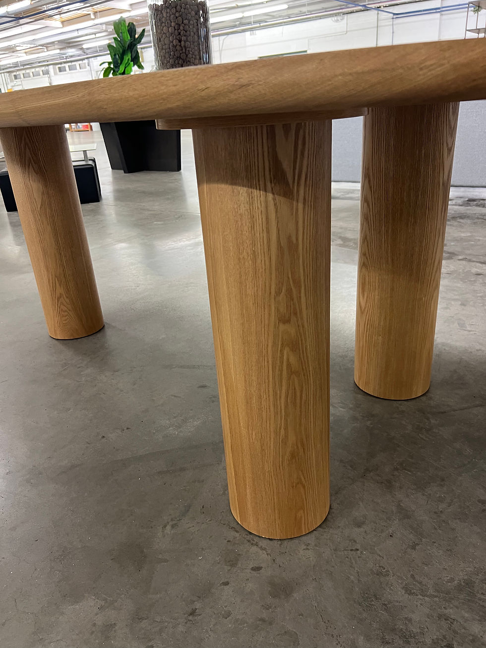 Thumbnail: Nieuwe organische eettafel - vol hout 