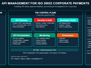 ISO 20022 compliance vs modernization corporate payments architecture