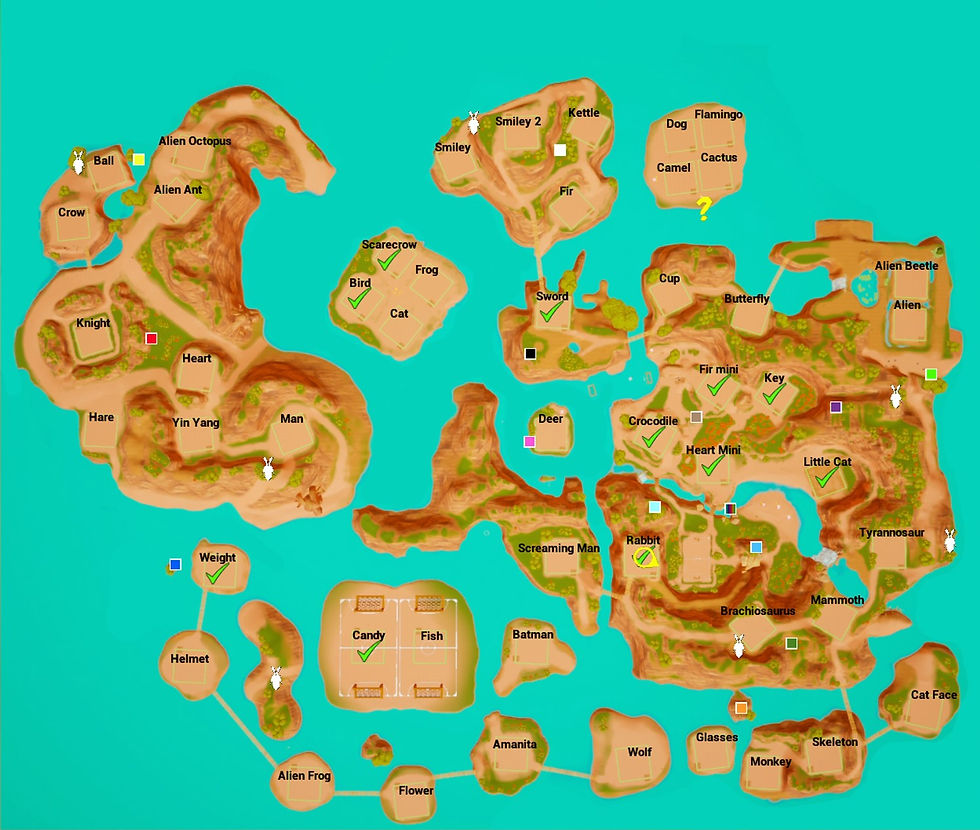 Kick it, Bunny! - Old Bunny Update - Map