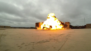 Blast testing on the range