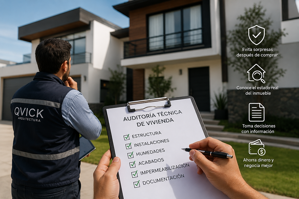 ¿Qué revisar antes de comprar una casa? Auditoría técnica de vivienda