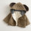 Thumbnail: Baby Dot Pattern Corduroy Fabric Quilted Warm Coat With Hat
