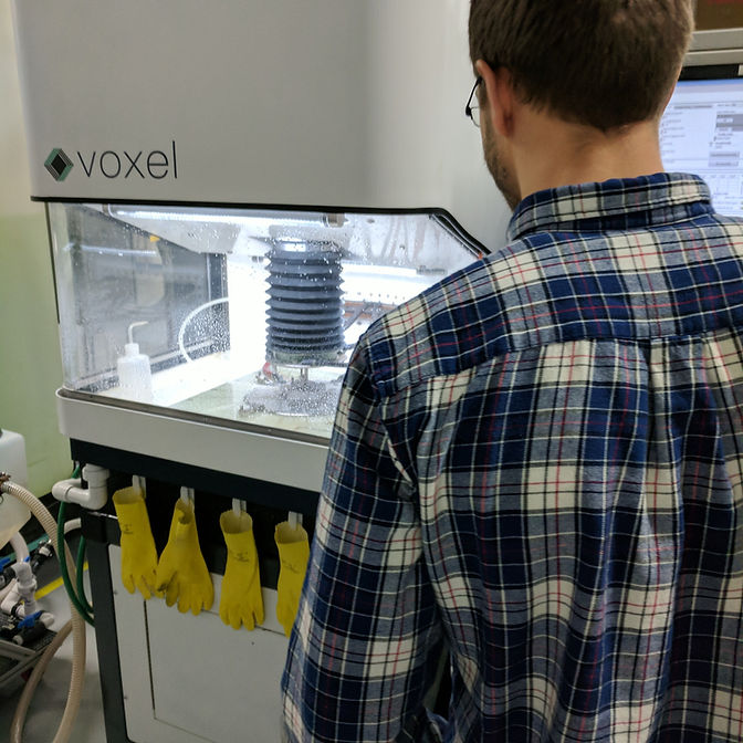 electrochemical machining machine in use