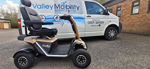 mobility scooter and van