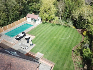 After - landscape, pool and pool house