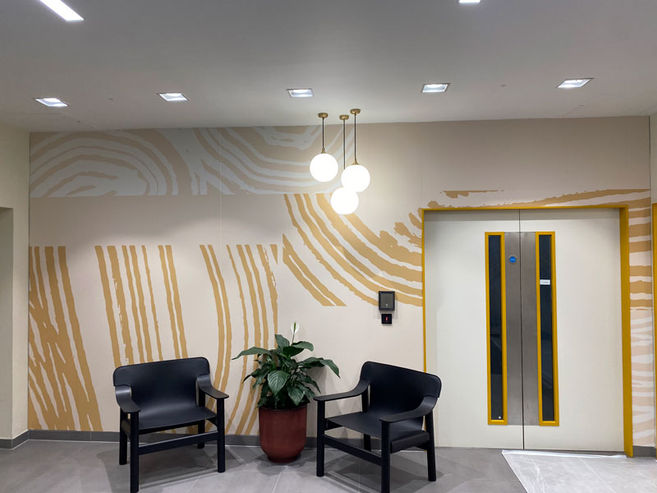 New lighting in the Lochrin Square office