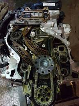 Close-up of car engine