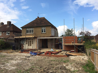 During extension work
